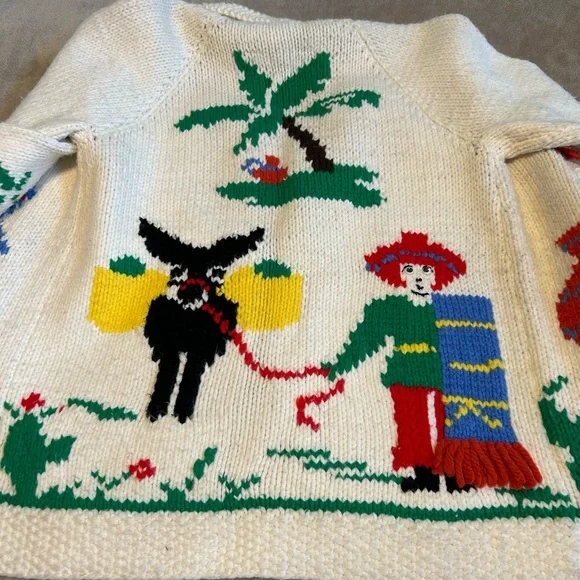 Vintage Ladies Mary Maxim Southwest Knit Sweater - Picture 2 of 7